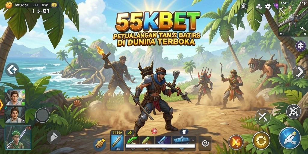 Screenshot gameplay Open World 55KBET yang menakjubkan.