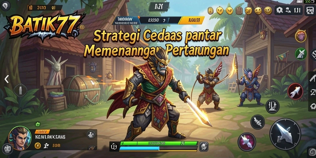 Tampilan gameplay menarik dari BATIK77 dengan aksi strategis.