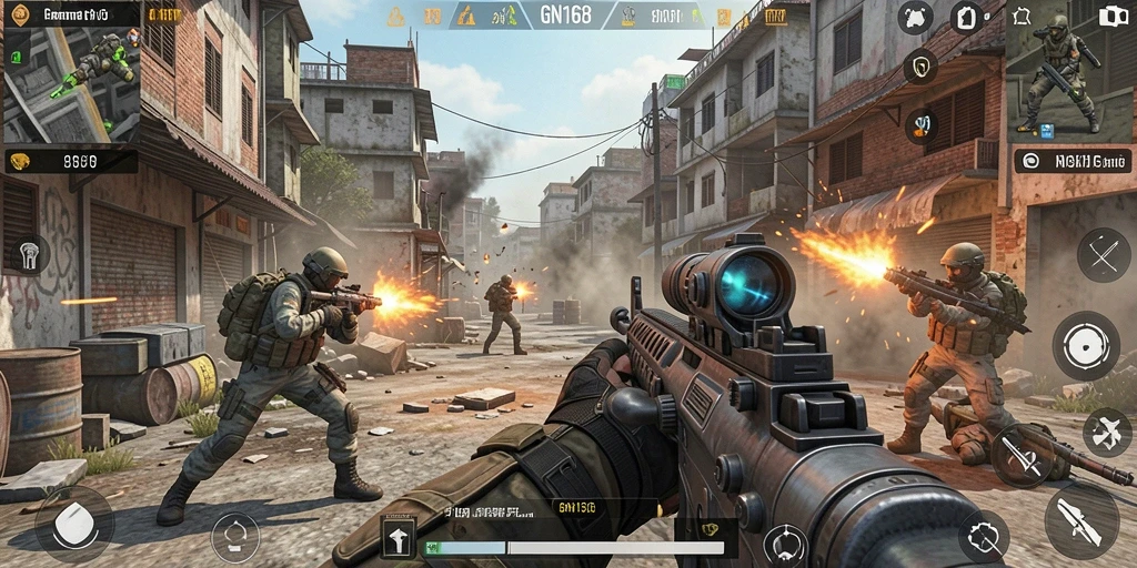 Screenshot dari gameplay GN168 menampilkan aksi seru dan menegangkan.