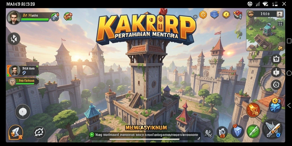 Tangkapan layar KAKRP menunjukkan aksi menara dalam menghadapi gelombang musuh.