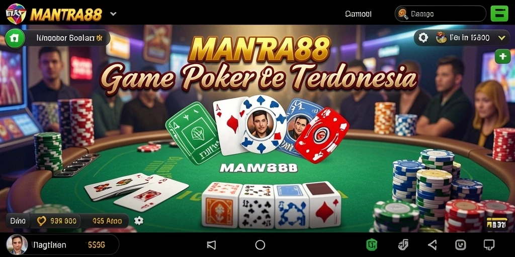 Screenshot gameplay MANTRA88 menunjukkan suasana Poker yang mendebarkan.