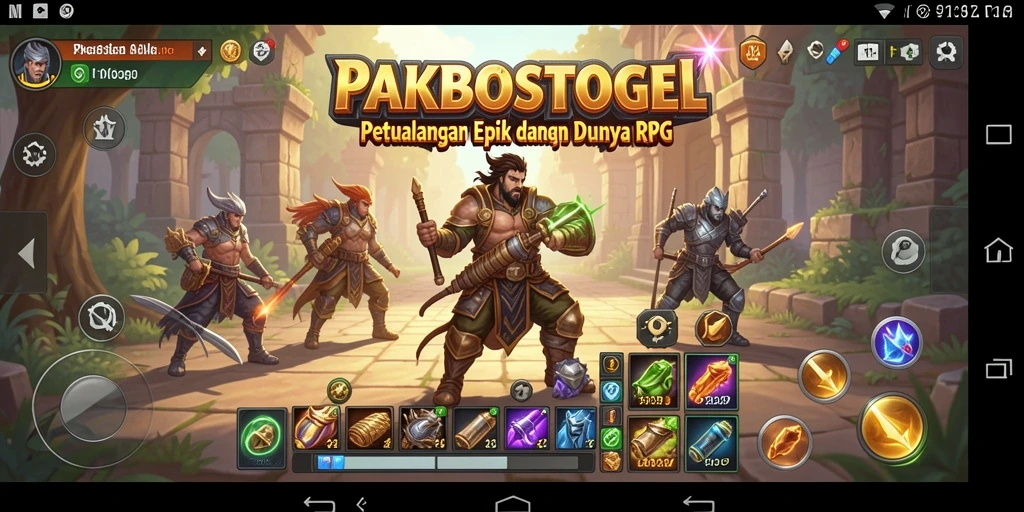 Tampilan gameplay seru dalam PAKBOSTOGEL yang penuh aksi.