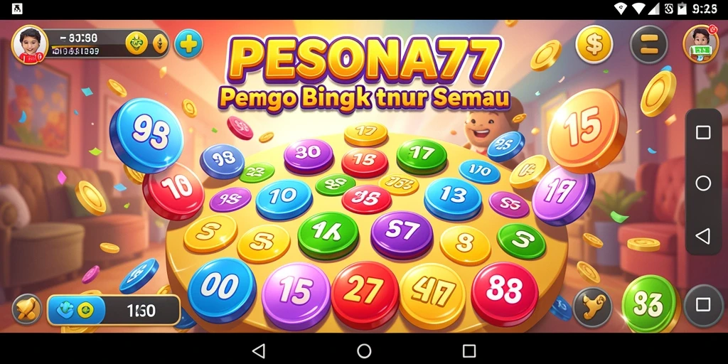 Screenshot gameplay PESONA77 menampilkan suasana permainan Bingo yang seru.