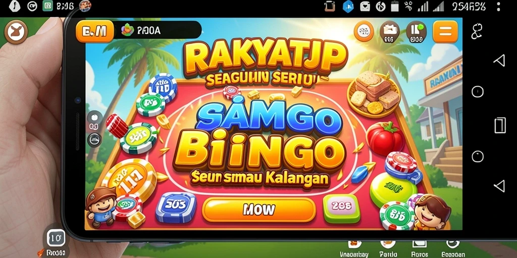 Tampilan menarik dari gameplay Bingo RAKYATJP yang seru.