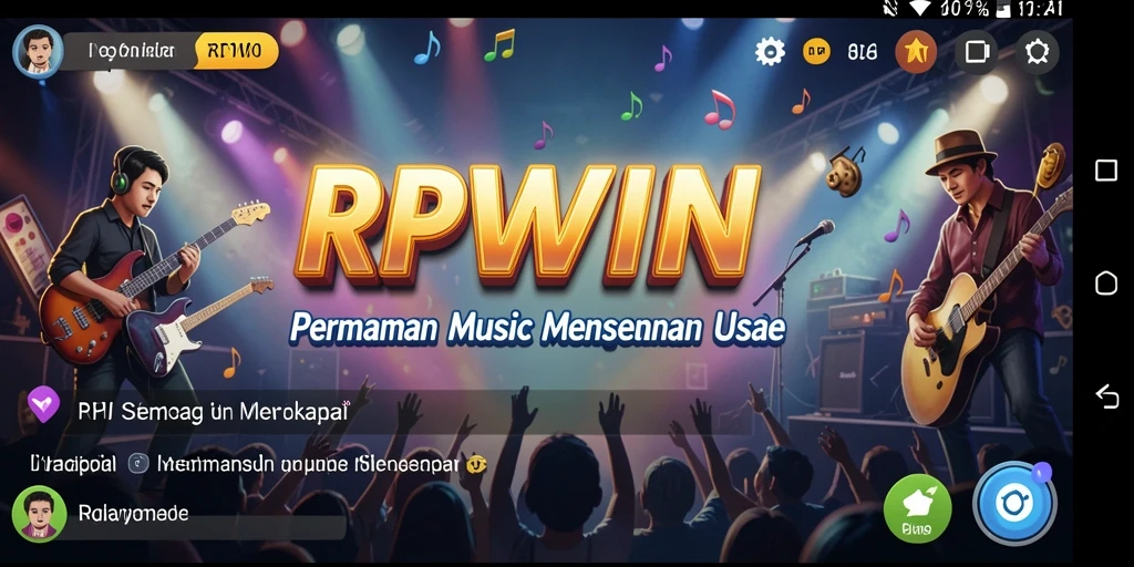 Screenshot RPWIN menampilkan pemain asyik bermain musik.